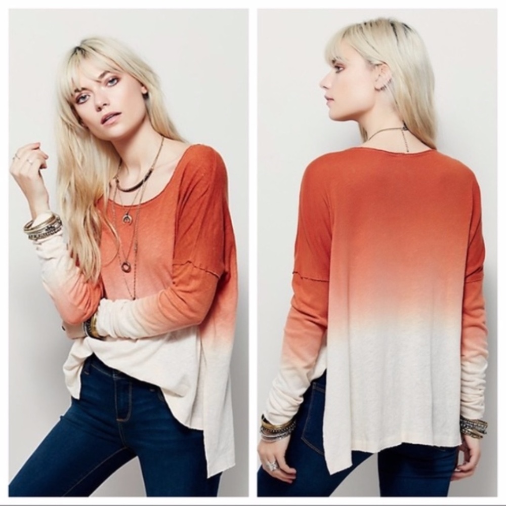 We the Free Starry Night Dip Dye Ombre Tee.